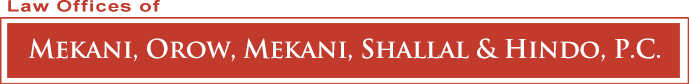 The Law Offices of Mekani, Orow, Mekani, Shallal & Hindo